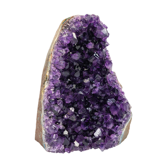 Natural Amethyst Crystal Cluster Deep Purple